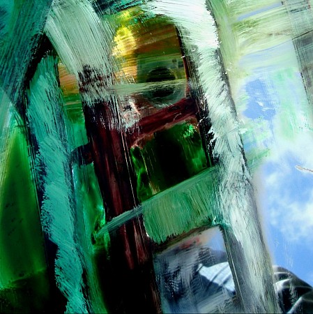Green selfie geschilderd door Angelika Poels